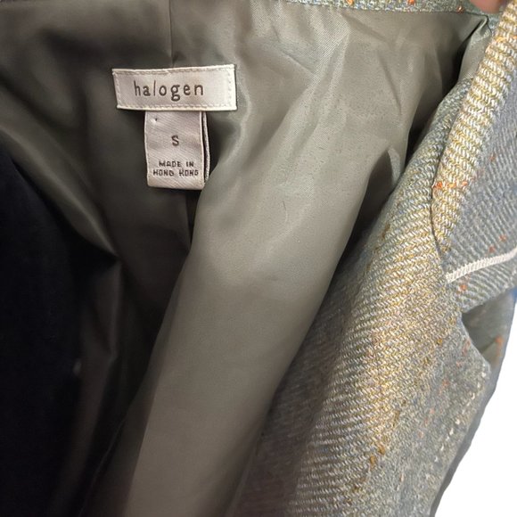 Halogen Skirt and Blazer Suit Womens Small Preppy Academia Minimalist Career - Picture 3 of 11